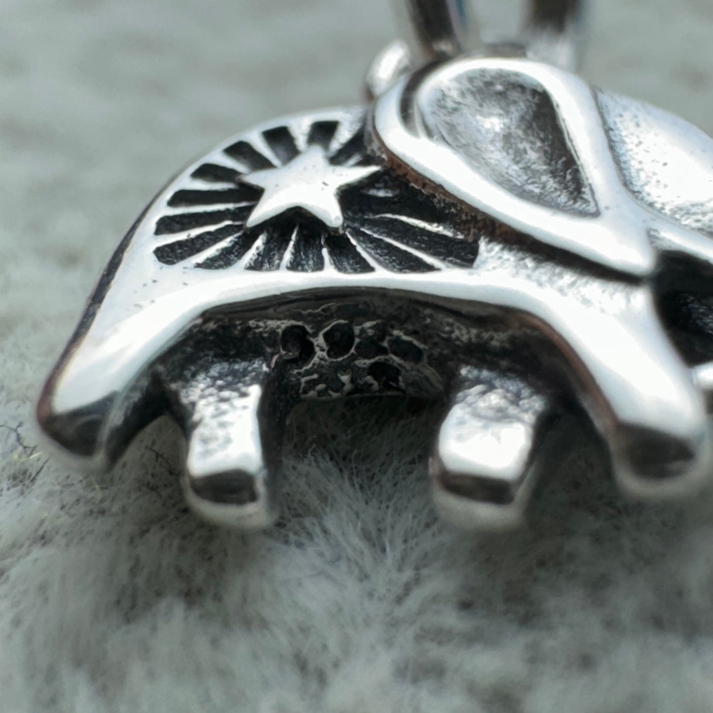 Charm Colgante Elefante Azul Turquesa