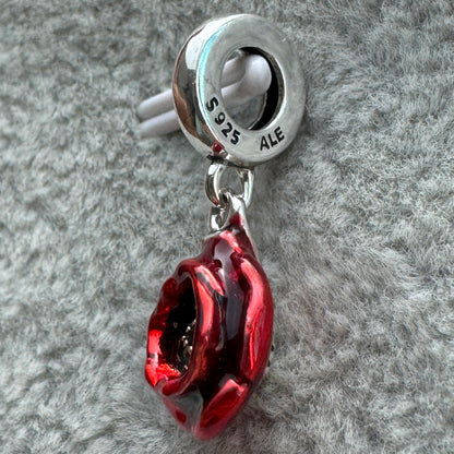 Charm Colgante Flor Roja