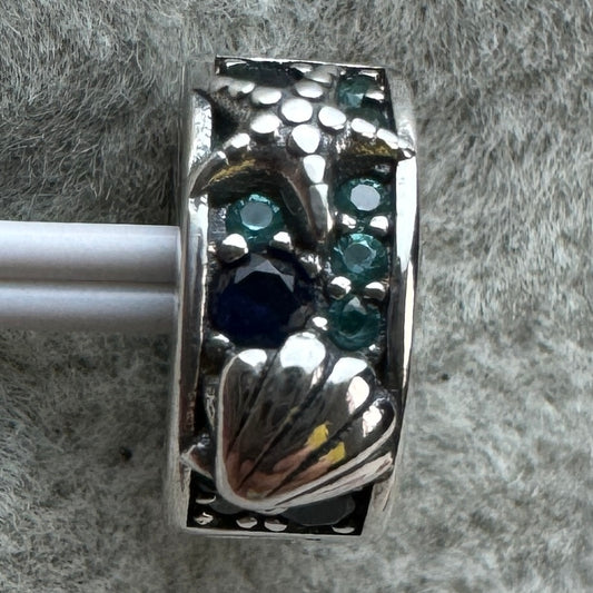 Charm Clip De Seguridad Concha Y Estrella De Mar