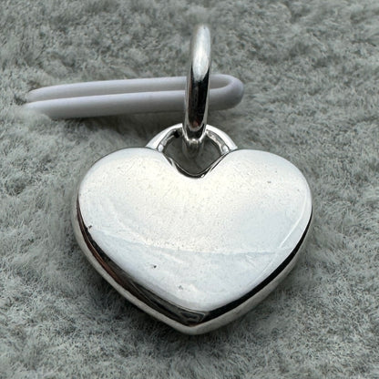 Charm Colgante Corazón Zirconias Azul Y Transparente