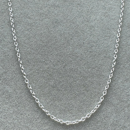 Collar Cadena De Cable 60 cm (Ajustable A 57 y 54 cm)