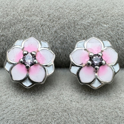 Aretes Flores Rosas