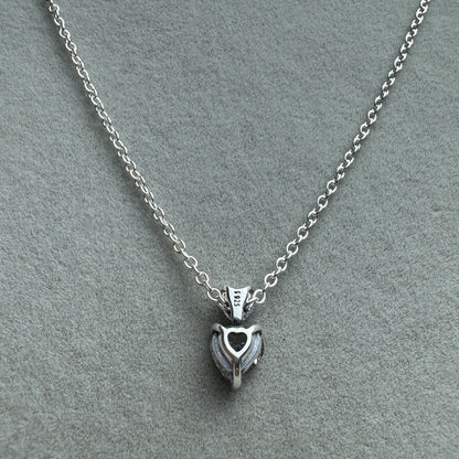 Collar Dos Corazones Brillantes 45 cm (Ajustable A 41 cm)