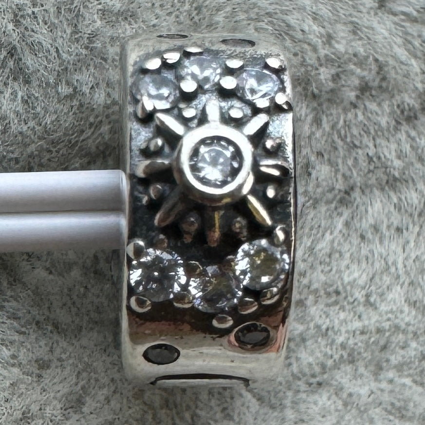Charm Clip De Seguridad Sol y Luna