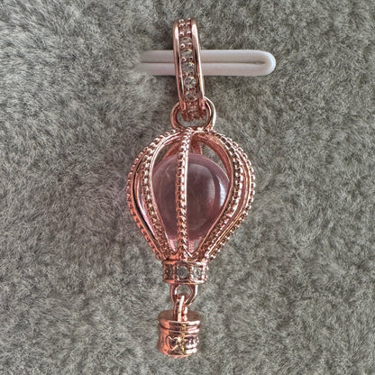 Charm Colgante Globo Aerostático Oro Rosa