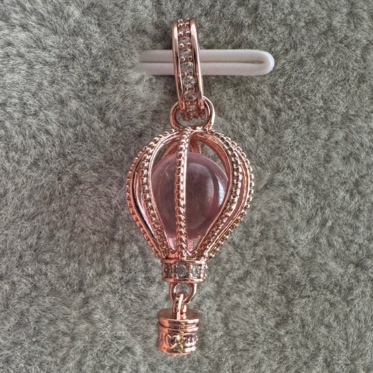 Charm Colgante Globo Aerostático Oro Rosa