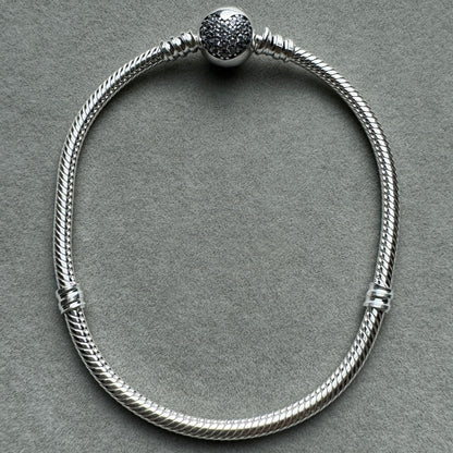 Brazalete Flexible Cierre Redondo Corazón Brillante