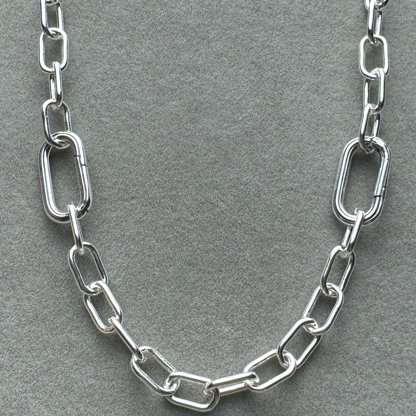 Collar De Eslabones 50 cm (Se Pueden Abrir 2 Eslabones, Ajustable Al Largo Deseado)