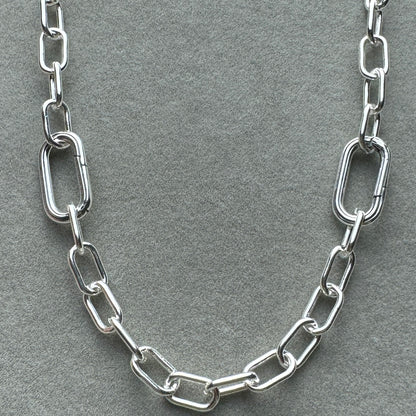 Collar De Eslabones 50 cm (Se Pueden Abrir 2 Eslabones, Ajustable Al Largo Deseado)