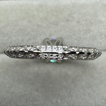 Anillo Contorno Brillante Moissanita