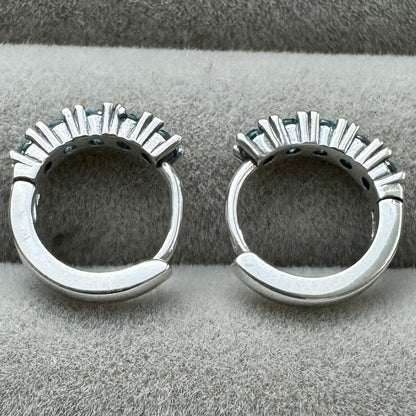 Aretes Abrazo Azul Claro