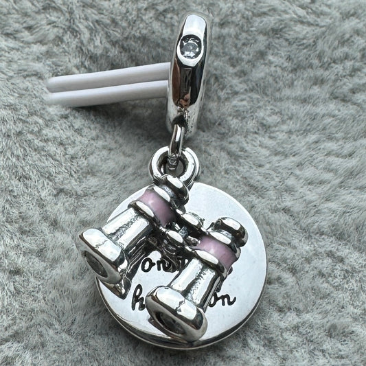 Charm Colgante Doble Binoculares