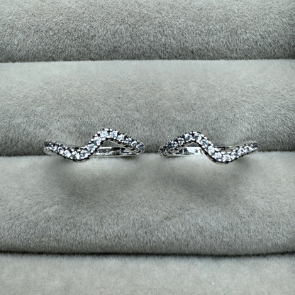 Aretes Ondas Brillantes