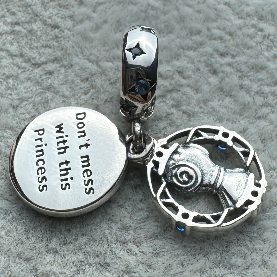 Charm Colgante Doble Princesa Leia Star Wars Disney
