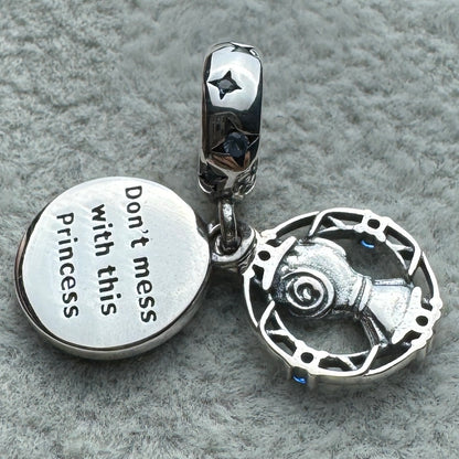 Charm Colgante Doble Princesa Leia Star Wars Disney