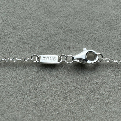 Collar Tous Oso Blanco Nácar 45 cm (Ajustable A 40 cm)