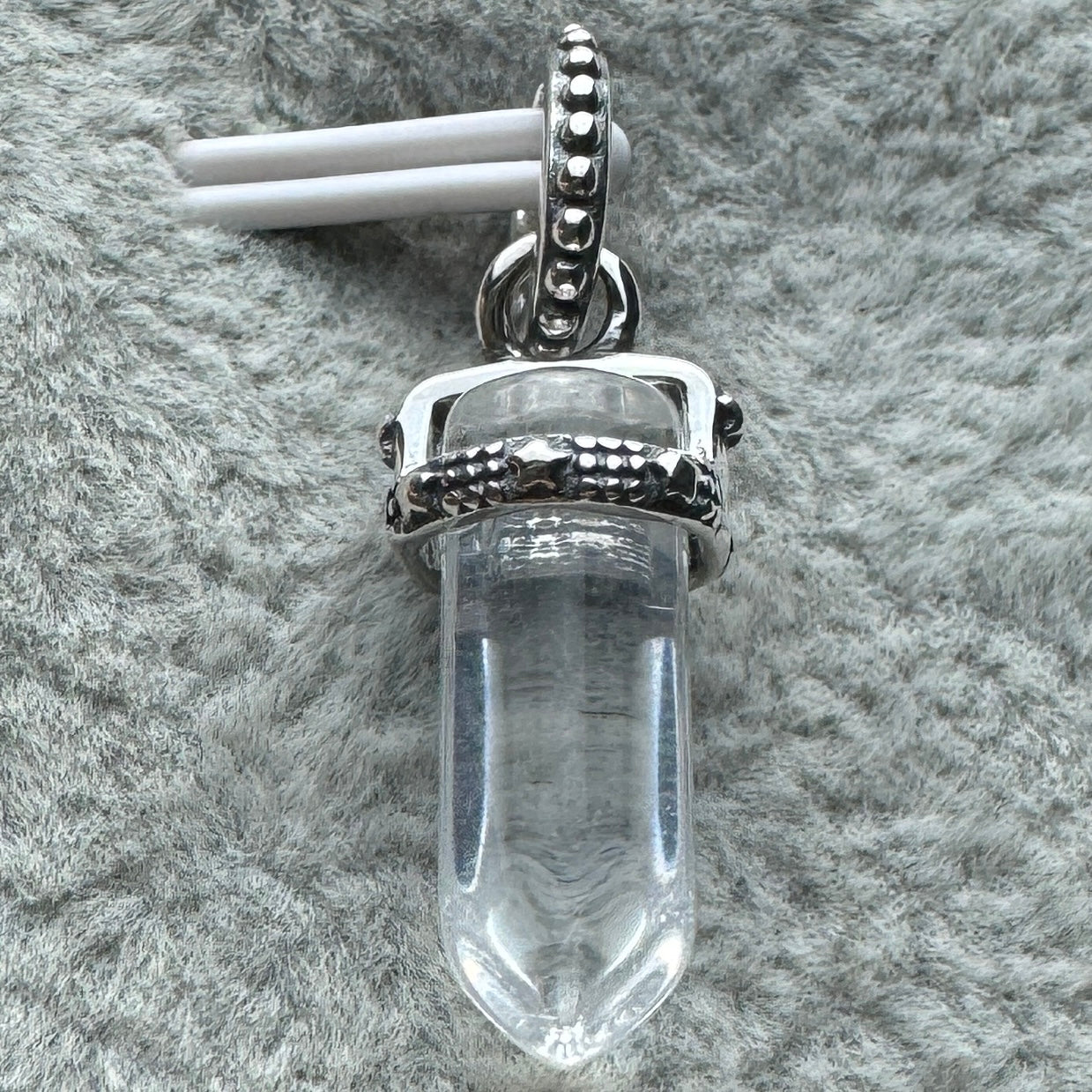 Charm Colgante Cuarzo Blanco