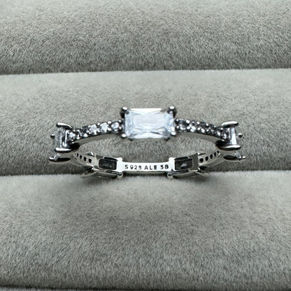 Anillo Rectángulos Pavé