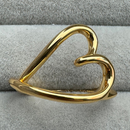 Anillo Forma De Corazón Dorado