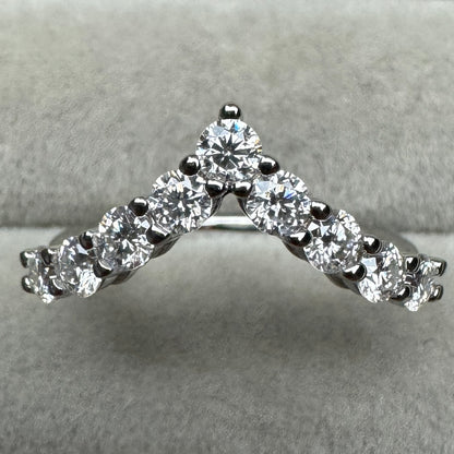 Anillo Corona Princesa Moissanita
