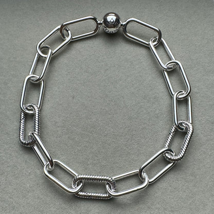 Brazalete Eslabones Broche Redondo (Se Abren 3 Eslabones)