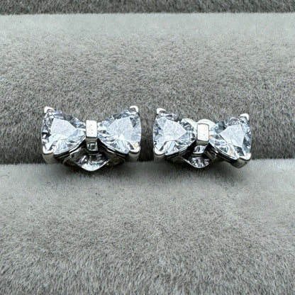 Aretes De Botón Moño
