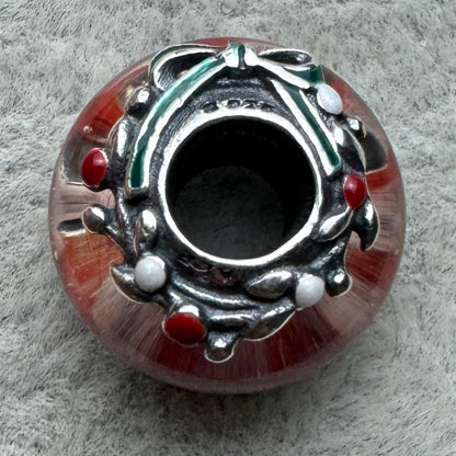 Charm Cristal De Murano Caramelo Navidad