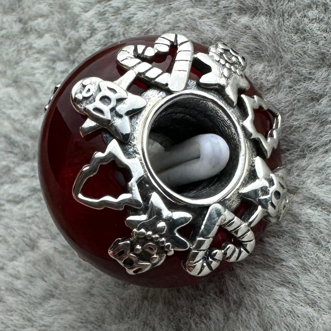 Charm Cristal De Murano Magia Navideña