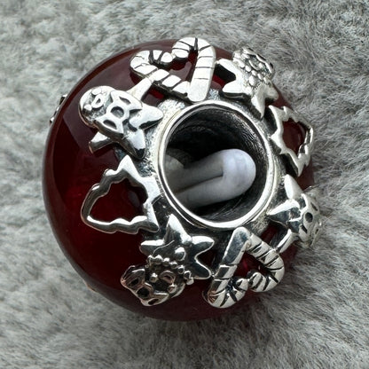 Charm Cristal De Murano Magia Navideña