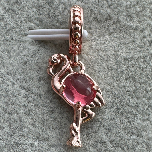 Charm Flamingo Oro Rosa