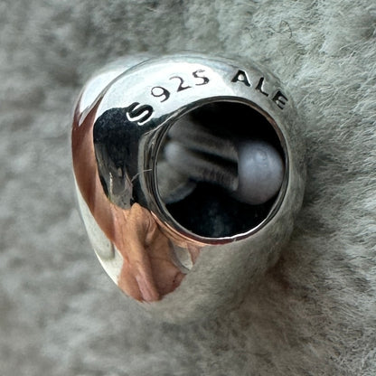 Charm Corazón Zirconia Azul Cielo