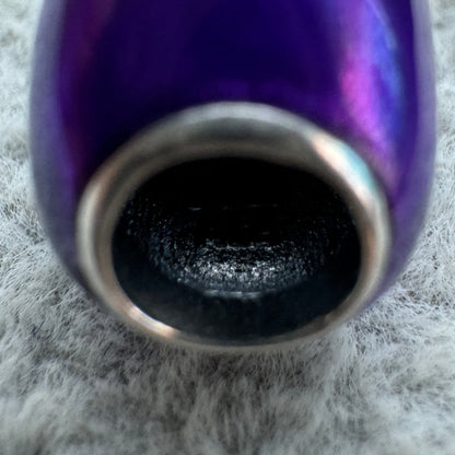 Charm Corazón Metálico Morado