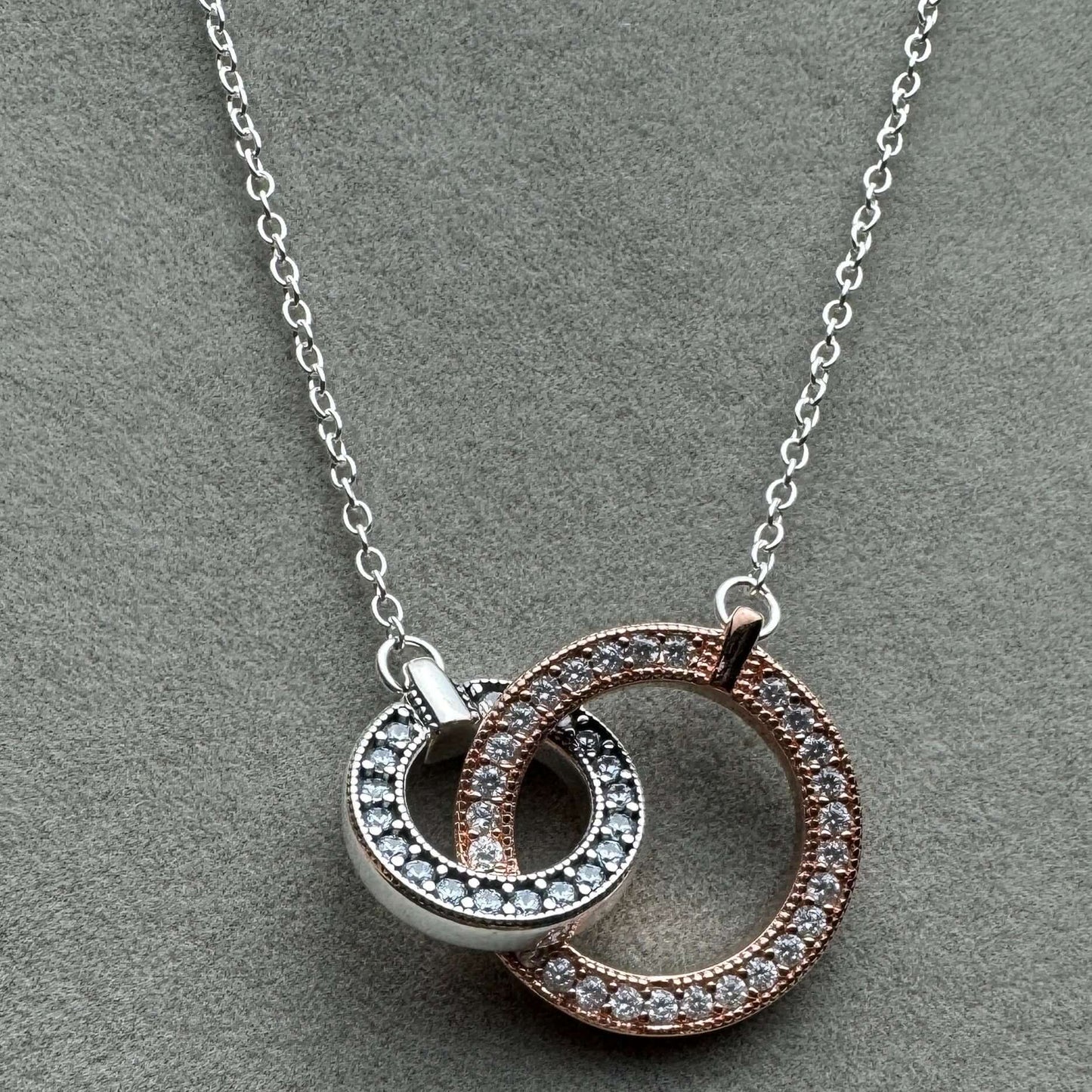 Collar Doble Disco Dos Tonos 50 cm (Ajustable A 47 Y 42 cm)