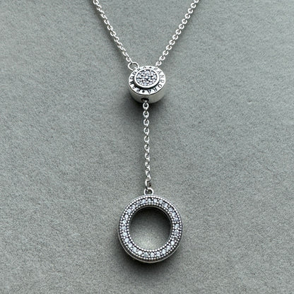 Collar Disco Brillante 70 cm (Ajustable Al Largo Deseado)