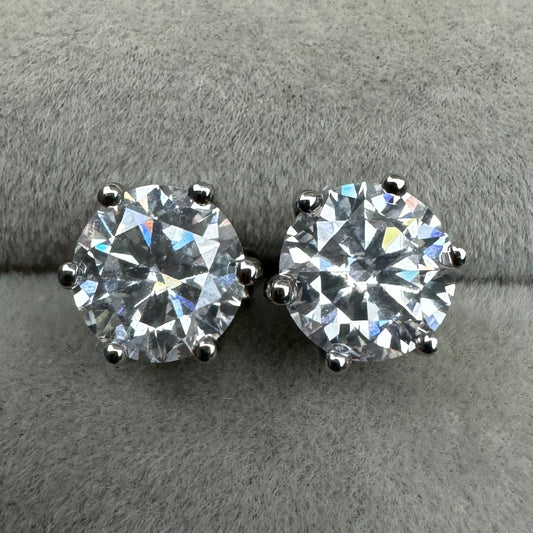 Aretes Círculo Moissanita