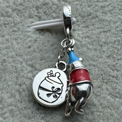 Charm Colgante Doble Winnieh Pooh Feliz Cumpleaños
