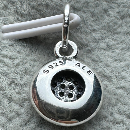 Charm Colgante Logotipo Redondo Brillante