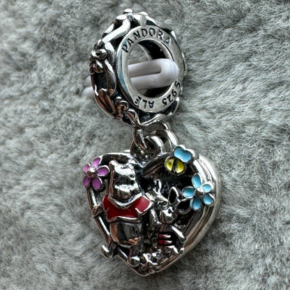 Charm Colgante Doble Winnieh Pooh y Piglet