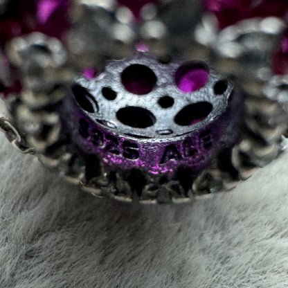 Charm Esfera Pavé Brillante Rojo