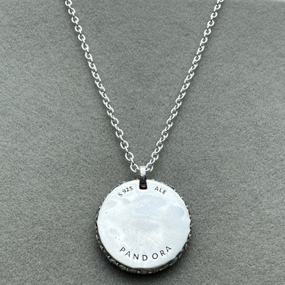 Collar Insignia Redonda En Pavé 45 cm (Ajustable A 44 Y 41 cm)