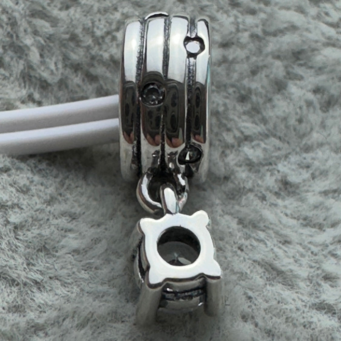 Charm Pavé Colgante Transparente