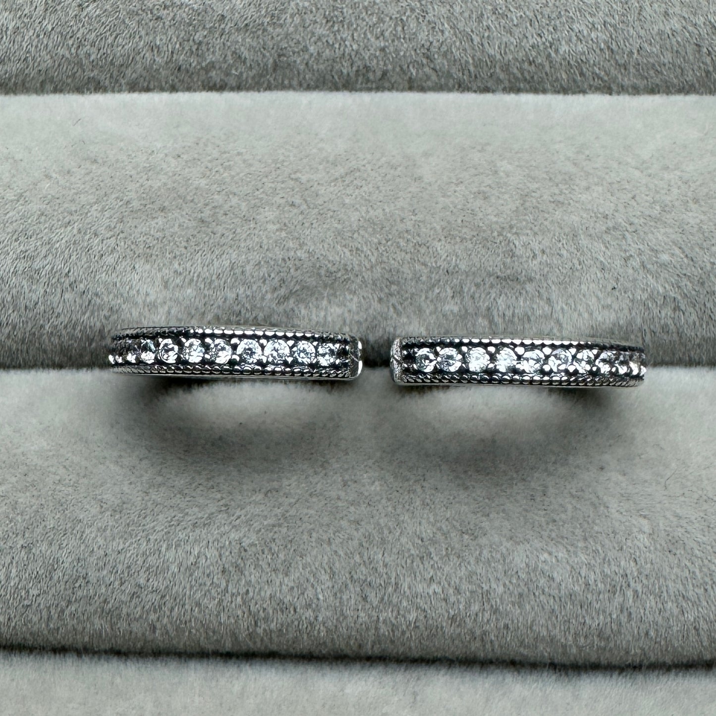 Aretes De Aro Corazones En Pavé