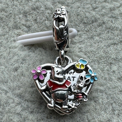 Charm Colgante Doble Winnieh Pooh y Piglet