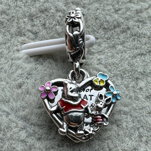 Charm Colgante Doble Winnieh Pooh y Piglet