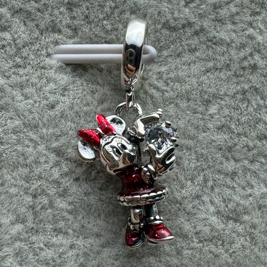Charm Minnie Roja Brillante Disney