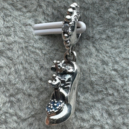 Charm Colgante Zapatilla Y Ratones De Princesa Cenicienta Disney