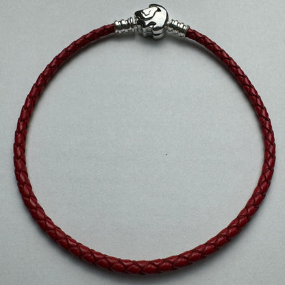 Brazalete Cuero Rojo Cierre Rey León Disney