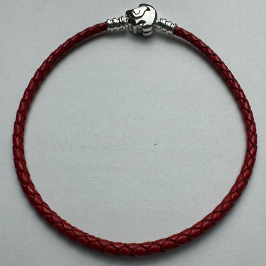 Brazalete Cuero Rojo Cierre Rey León Disney