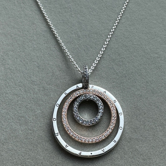 Collar Doble Disco Logotipo Y Pavé Giratorio 60 cm (Ajustable A 55 Y 50 cm)