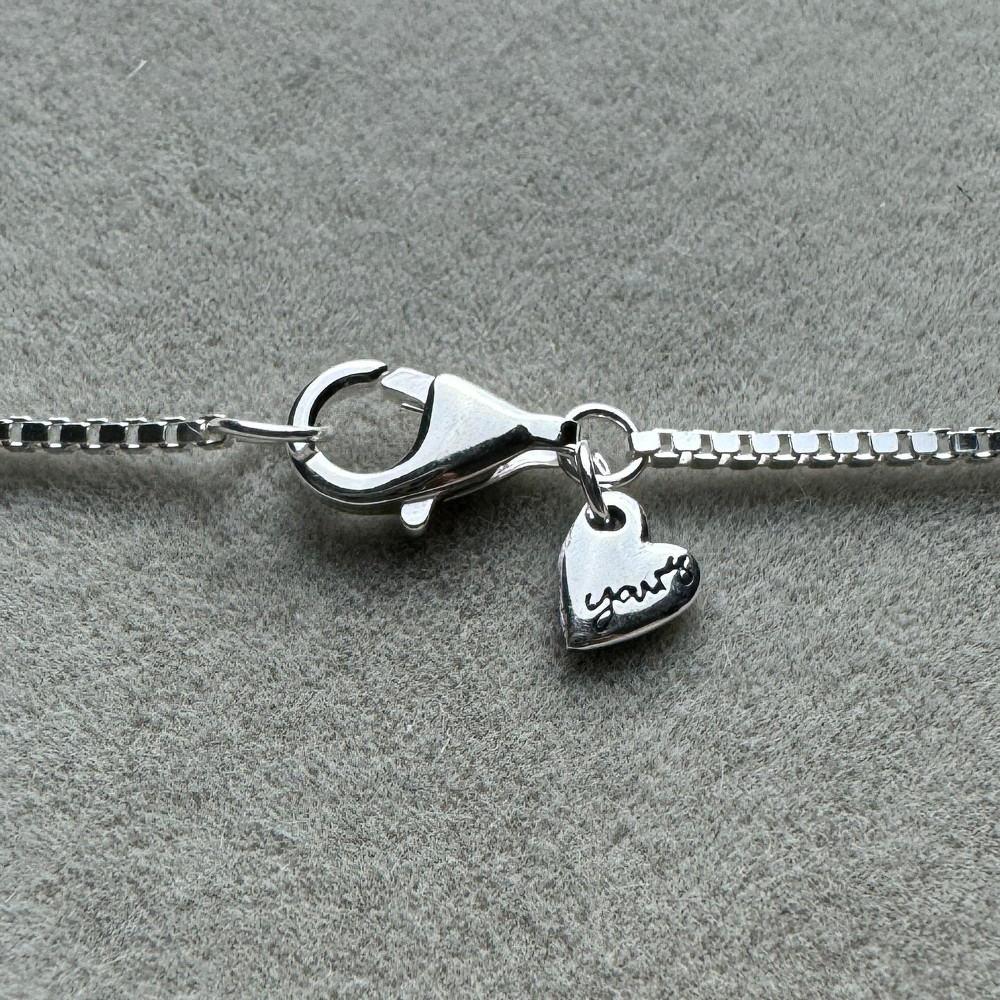 Collar Corazón de Diseño Libre Resplandeciente Baño Oro Rosa 45 cm (Ajustable A 42.5 y 40 cm)
